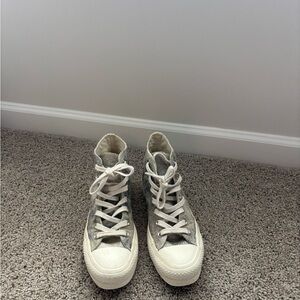 Converse Gray and White Women's Sneakers